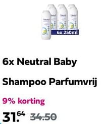 Neutral baby shampoo parfumvrij-neutral