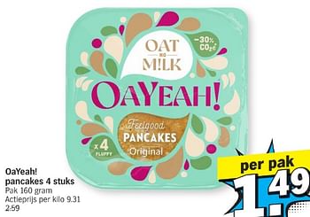 Promotions Oayeah! pancakes - Oayeah! - Valide de 13/05/2024 à 20/05/2024 chez Albert Heijn