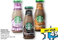 Promoties Starbucks frappuccino - Starbucks - Geldig van 13/05/2024 tot 20/05/2024 bij Albert Heijn