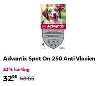 Promoties Advantix spot on 250 anti vlooien - Advantix - Geldig van 12/05/2024 tot 19/05/2024 bij Plein