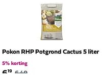Promoties Pokon rhp potgrond cactus - Pokon - Geldig van 12/05/2024 tot 19/05/2024 bij Plein