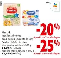 Promotions Nestlé tous les aliments - Nestlé - Valide de 08/05/2024 à 21/05/2024 chez Colruyt