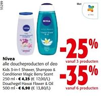 Promoties Nivea alle doucheproducten of deo - Nivea - Geldig van 08/05/2024 tot 21/05/2024 bij Colruyt