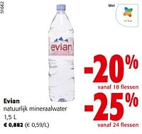 Promoties Evian natuurlijk mineraalwater - Evian - Geldig van 08/05/2024 tot 21/05/2024 bij Colruyt