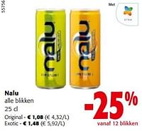 Promoties Nalu alle blikken - Nalu - Geldig van 08/05/2024 tot 21/05/2024 bij Colruyt