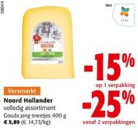 Promoties Noord hollander gouda jong sneetjes - Noord-Hollander - Geldig van 08/05/2024 tot 21/05/2024 bij Colruyt
