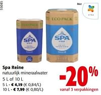 Promoties Spa reine natuurlijk mineraalwater - Spa - Geldig van 08/05/2024 tot 21/05/2024 bij Colruyt