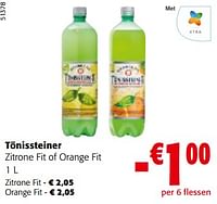 Promoties Tönissteiner zitrone fit of orange fit - Tonissteiner - Geldig van 08/05/2024 tot 21/05/2024 bij Colruyt