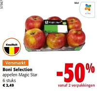 Promoties Boni selection appelen magic star - Boni - Geldig van 08/05/2024 tot 21/05/2024 bij Colruyt