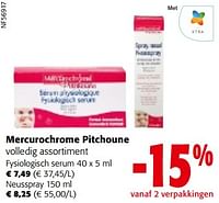 Promoties Mercurochrome pitchoune volledig assortiment - Mercurochrome - Geldig van 08/05/2024 tot 21/05/2024 bij Colruyt