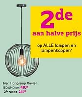 Promoties Hanglamp xavier - Huismerk - Leen Bakker - Geldig van 12/05/2024 tot 26/05/2024 bij Leen Bakker