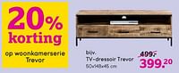 Promoties Tv dressoir trevor - Huismerk - Leen Bakker - Geldig van 12/05/2024 tot 26/05/2024 bij Leen Bakker