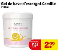 Promoties Gel de bave d`escargot camille - Camille - Geldig van 14/05/2024 tot 26/05/2024 bij Kruidvat