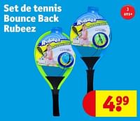 Set de tennis bounce back rubeez-Huismerk - Kruidvat