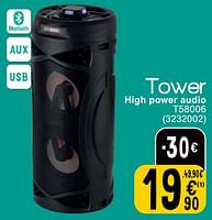 Promoties High power audio t58006 - Tower - Geldig van 14/05/2024 tot 27/05/2024 bij Cora