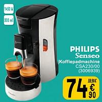 Philips koffiepadmachine csa230 00-Philips
