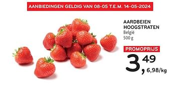 Promotions Aardbeien hoogstraten - Produit maison - Alvo - Valide de 08/05/2024 à 14/05/2024 chez Alvo