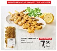 Promoties Bbq garnaalspies fisker - Fisker - Geldig van 08/05/2024 tot 14/05/2024 bij Alvo