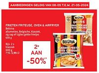 Promoties Frieten friteuse, oven + airfryer belviva 2e aan -50% - Belviva - Geldig van 08/05/2024 tot 21/05/2024 bij Alvo
