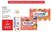Promoties Actimel 2e aan -50% - Danone - Geldig van 08/05/2024 tot 21/05/2024 bij Alvo