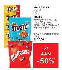 Maltesers + m+m’s 2e aan -50%-Huismerk - Alvo