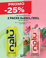 Promoties Nalu -25% bij aankoop van 2 packs - Nalu - Geldig van 08/05/2024 tot 21/05/2024 bij Alvo