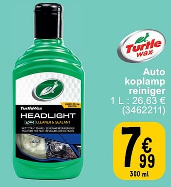 Promoties Auto koplamp reiniger - Turtle wax - Geldig van 14/05/2024 tot 27/05/2024 bij Cora