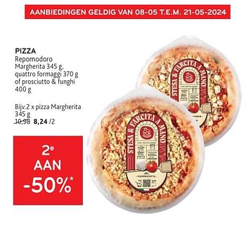 Promotions Pizza repomodoro 2e aan -50% - Re Pomodoro - Valide de 08/05/2024 à 21/05/2024 chez Alvo