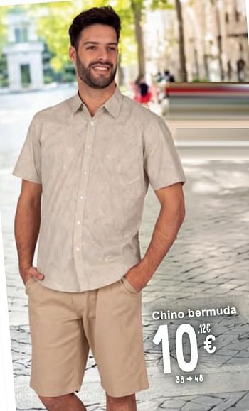 Promoties Chino bermuda - Huismerk - Cora - Geldig van 14/05/2024 tot 27/05/2024 bij Cora