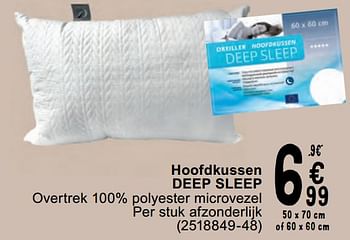 Promoties Hoofdkussen deep sleep - DeepSleep - Geldig van 14/05/2024 tot 27/05/2024 bij Cora