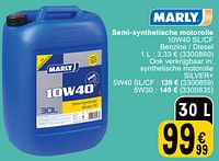 Semi synthetische motorolie 10w40 sl cf-Marly