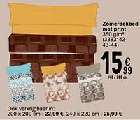 Promoties Zomerdekbed met print - Huismerk - Cora - Geldig van 14/05/2024 tot 27/05/2024 bij Cora