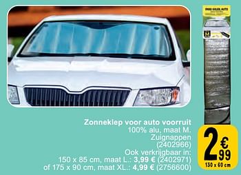 Promoties Zonneklep voor auto voorruit - Huismerk - Cora - Geldig van 14/05/2024 tot 27/05/2024 bij Cora