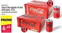 Promoties Coca-cola regular of zero mini cans - Coca Cola - Geldig van 20/05/2024 tot 26/05/2024 bij Aldi