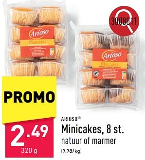 Promoties Minicakes - Arioso - Geldig van 20/05/2024 tot 26/05/2024 bij Aldi