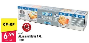 Promoties Aluminiumfolie xxl - FOLIA - Geldig van 20/05/2024 tot 26/05/2024 bij Aldi