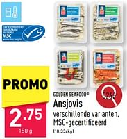 Promoties Ansjovis - Golden Seafood - Geldig van 20/05/2024 tot 26/05/2024 bij Aldi