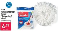 Promoties Vervangmop voor vileda easy wring + clean - Vileda - Geldig van 20/05/2024 tot 26/05/2024 bij Aldi