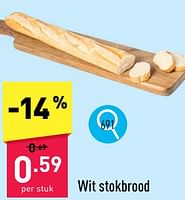 Promoties Wit stokbrood - Huismerk - Aldi - Geldig van 20/05/2024 tot 26/05/2024 bij Aldi