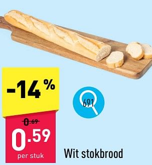 Promotions Wit stokbrood - Produit maison - Aldi - Valide de 20/05/2024 à 26/05/2024 chez Aldi