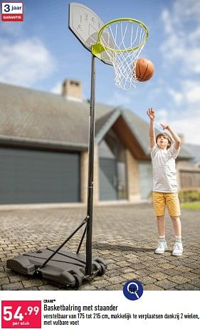 Promoties Basketbalring met staander - Crane - Geldig van 20/05/2024 tot 26/05/2024 bij Aldi