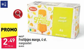 Promoties Fruitijsjes mango - Mucci - Geldig van 20/05/2024 tot 26/05/2024 bij Aldi