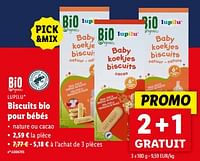 Promotions Biscuits bio pour bébés - Lupilu - Valide de 15/05/2024 à 21/05/2024 chez Lidl