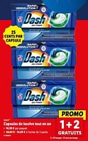 Promotions Capsules de lessive tout en un - Dash - Valide de 15/05/2024 à 21/05/2024 chez Lidl