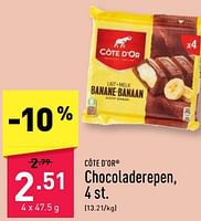 Promoties Chocoladerepen - Cote D'Or - Geldig van 20/05/2024 tot 26/05/2024 bij Aldi
