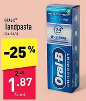 Promoties Tandpasta - Oral-B - Geldig van 20/05/2024 tot 26/05/2024 bij Aldi