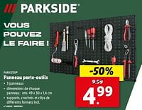 Promotions Panneau porte-outils - Parkside - Valide de 15/05/2024 à 21/05/2024 chez Lidl
