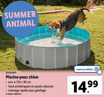 Promotions Piscine pour chien - Zoofari - Valide de 15/05/2024 à 21/05/2024 chez Lidl