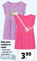 Promotions Robe pour enfants en coton - Produit maison - Lidl - Valide de 15/05/2024 à 21/05/2024 chez Lidl