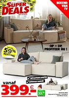 Promoties Hoeksalon milo - Huismerk - Seats and Sofas - Geldig van 21/05/2024 tot 02/06/2024 bij Seats and Sofas